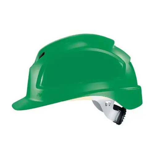 [pheos B-WR safety helmet] uvex pheos B-WR Long brim. Size 52 to 61 cm. Euroslot adapter for attaching earmuffs and uvex pheos visor. Six-point textile band attachment. PPE Safety Helmet