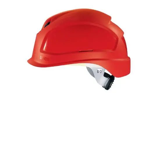 [pheos B-S-WR safety helmet] pheos B-S-WR Short brim. Size 52 to 61 cm. Euroslot adapter for attaching earmuffs and uvex pheos visor. Six-point textile band attachment. PPE Safety Helmet
