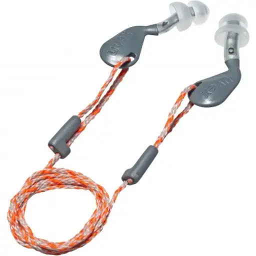 [xact-fit reusable earplugs] uvex xact-fit reusable corded earplugs size M/L in mini box (plastic)  Extremely easy fitting. 50 pairs