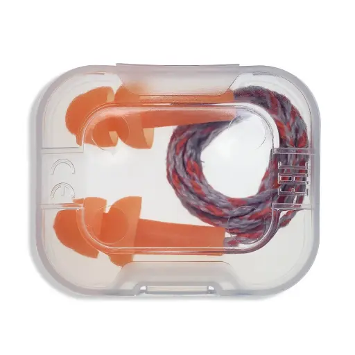 [whisper reusable] uvex whisper reusable corded plug in mini box (plastic). Complete with hygiene box for easy storage between uses. PPE Hearing Protection. 50 pairs