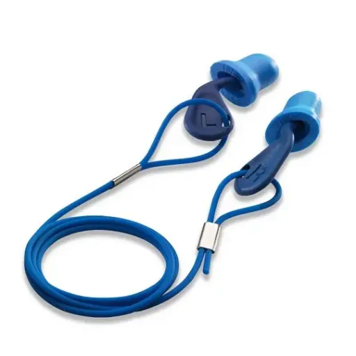 [xact-fit detec reusable corded] uvex xact-fit detec reusable corded earplugs size M/L in mini box (cardboard) Extremely easy fitting. PPE Hearing Protection. 50 pairs