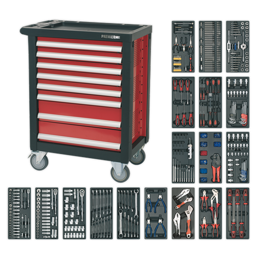 [AP2408TTC08] Sealey AP2408TTC08 Automotive Professional Rollcab Roller Cab 8 Drawer with 707pc Tool Kit