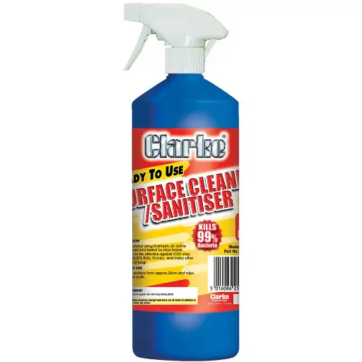 [3051130] Clarke CS1 Surface Cleaner / Sanitiser 1 Litre Spray Bottle 3051130 / 5016086252351